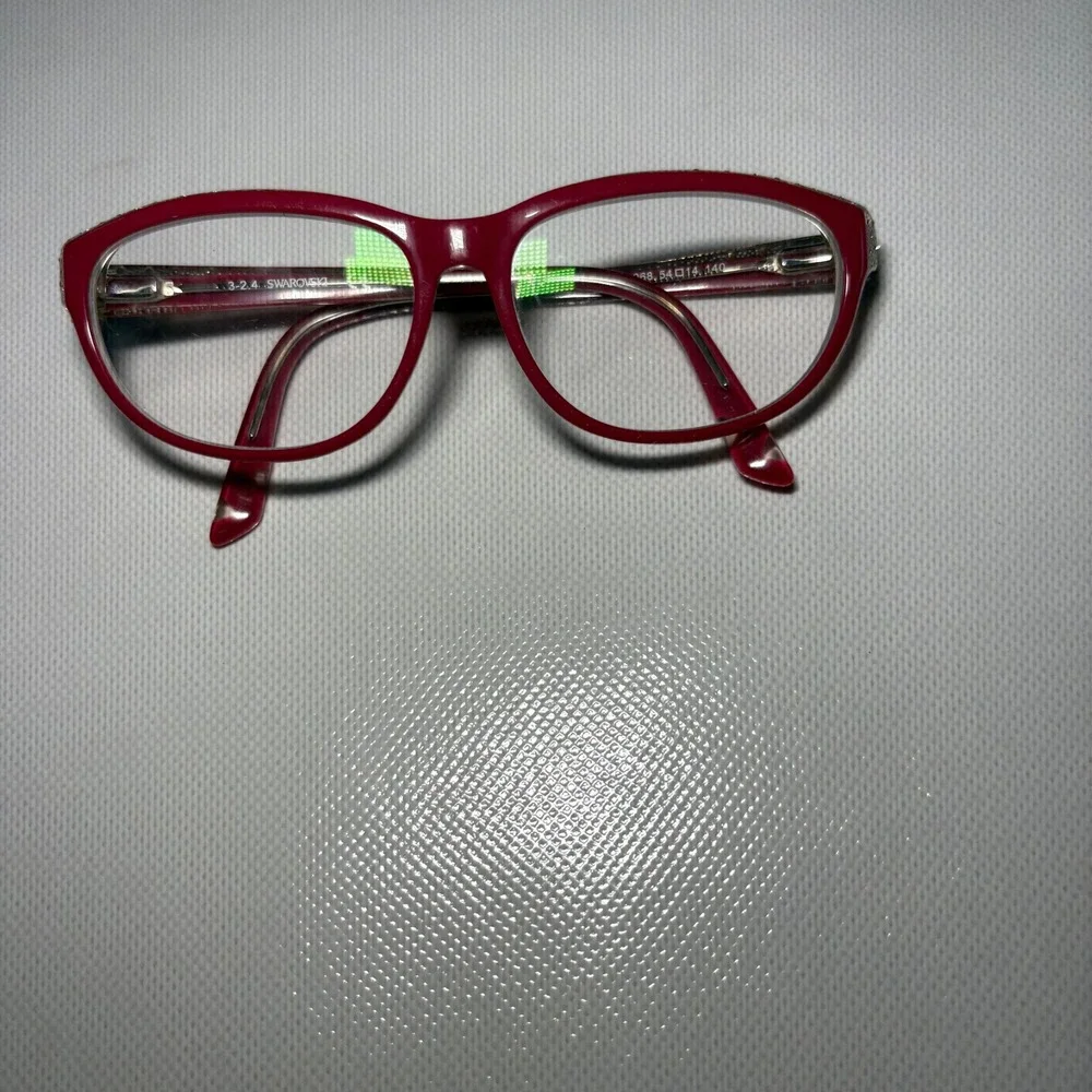 Swarovski Flavia SW 5135 068 Red Crystal Cat Eye Eyeglasses Frame only 54-14-140